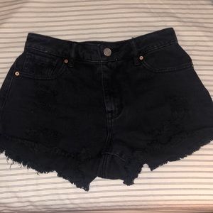 Pacsun ripped jean shorts